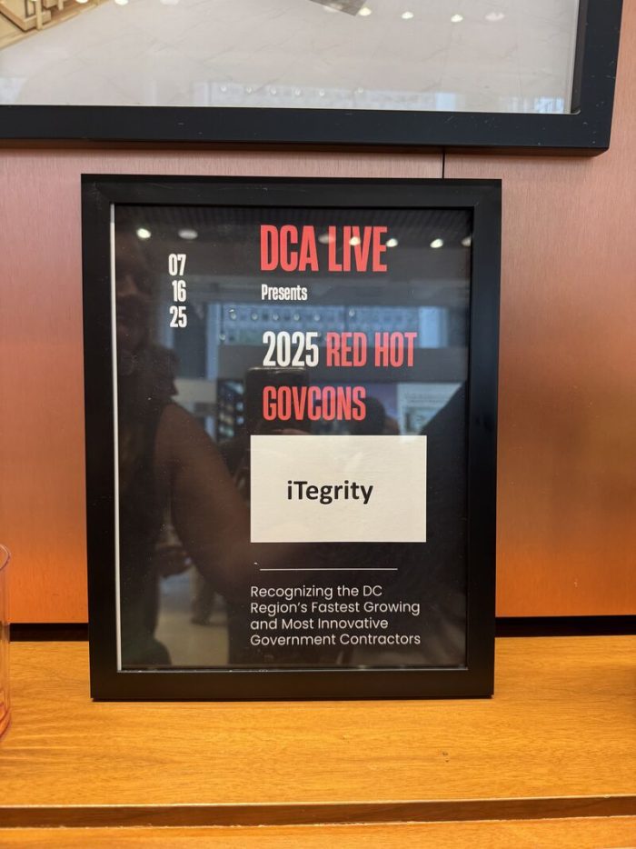 ITegrity on DCA Live’s Red Hot GovCon List, 2nd Consecutive Year