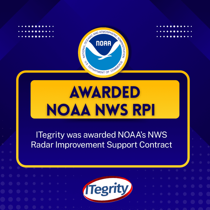 ITegrity Awarded NOAA NWS Radar Product Improvement